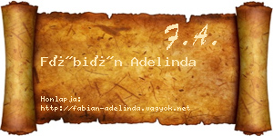 Fábián Adelinda névjegykártya