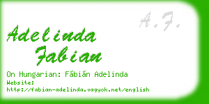 adelinda fabian business card