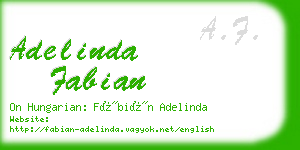 adelinda fabian business card